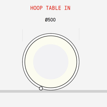 ONOK HOOP TABLE INTERIOR Blanco 3000K