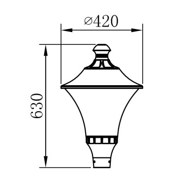 IBERLAMP METIS Cabezal de Farola