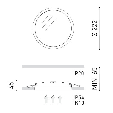 ARKOSLIGHT FOX 1 3000K Blanco Mate