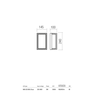 REDO QUADRIS 145 Aplique Corten