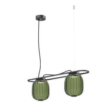 EXO LIGHTING KRISTA 2L Colgante Verde