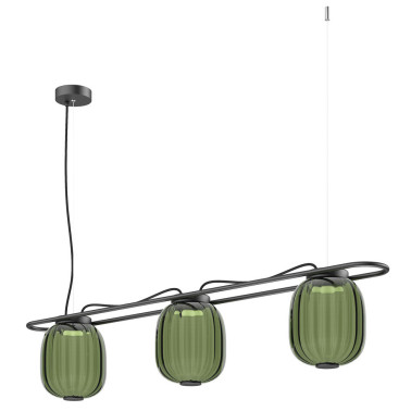 EXO LIGHTING KRISTA 3L Colgante Verde