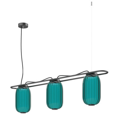 EXO LIGHTING KRISTA 3L Colgante Azul