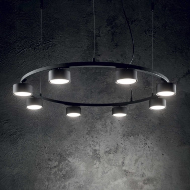 IDEAL LUX MINOR ROUND SP8 Colgante Negro