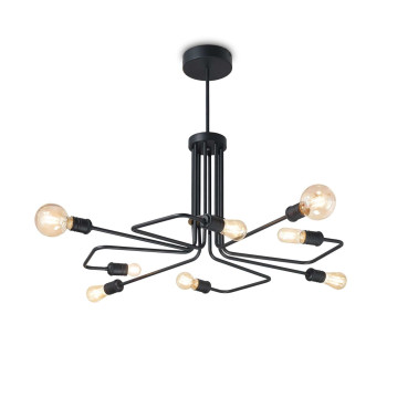 IDEAL LUX TRIUMPH SP8 Colgante Negro