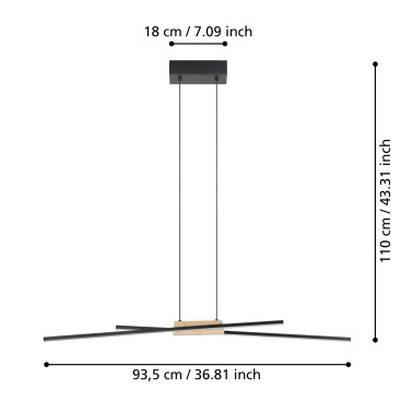 EGLO PANAGRIA LED Colgante