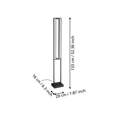 EGLO SIBERIA LED Pie CCT orientable