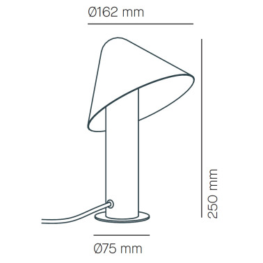 MILAN SHITA Sobremesa Gris Marengo