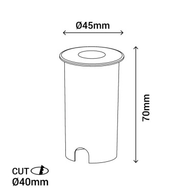 SULION COBSOIL Empotrable Bronce Opal 2700K