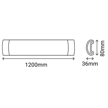 SULION TRIME REGLETA LED 40W REGULABLE CCT