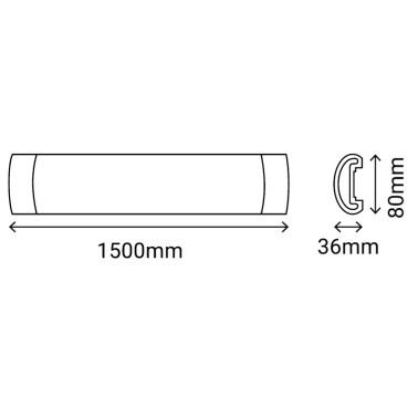 SULION TRIME REGLETA LED 60W REGULABLE CCT