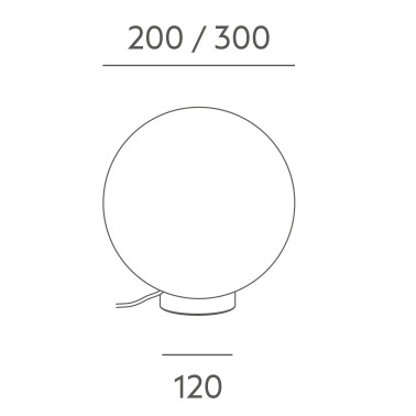 MASSMI LLUNA 200 Sobremesa Níquel