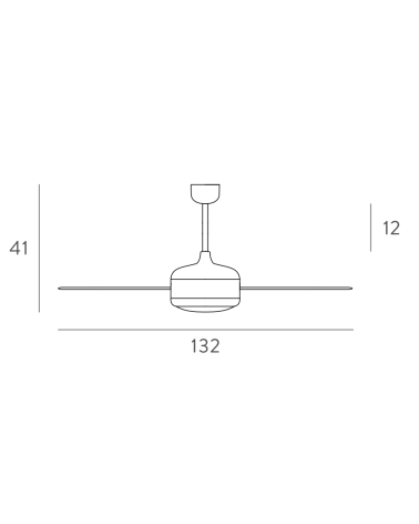 MASSMI BLAIR Ventilador Blanco