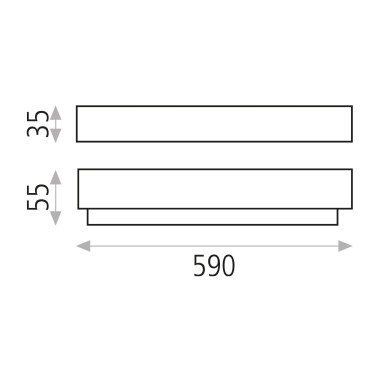 ACB BOX 590 Aplique De Baño 3000K