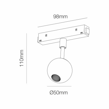 BENEITO FAURE BORA 48V Proyector Blanco 3000K