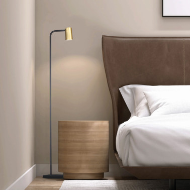 MANTRA SAL Lámpara de Pie Oro-Negro