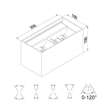 MANTRA DAVOS DOBLE Aplique Blanco Dimmable