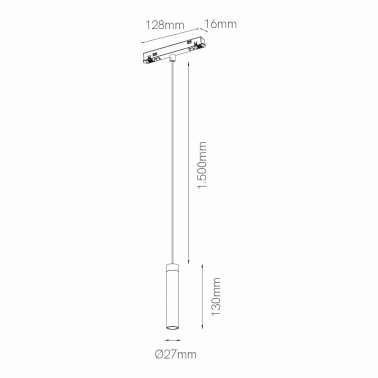 BENEITO FAURE ALP Suspension 48V Blanco 2700K