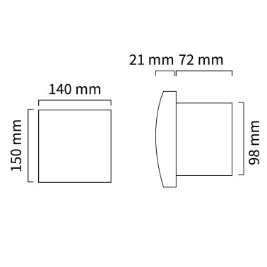 ATMOSS SILENT 2 Extractor Blanco Ø98mm