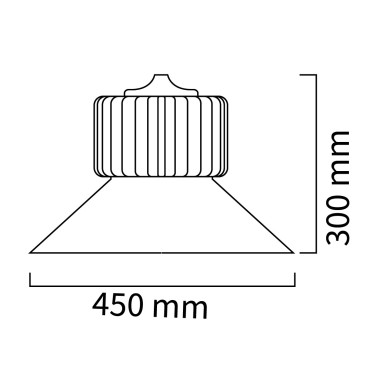 ATMOSS ERIAL Campana Led Industrial 150W 4200K