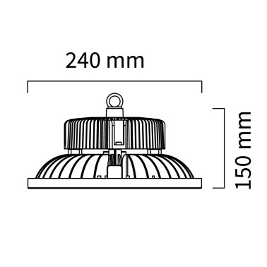 ATMOSS UFO SAMSUNG Campana Led Regulable 100W