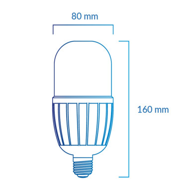 ATMOSS Bombilla LED Gran Formato E27 30W 4200K