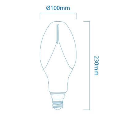 ATMOSS BOMBILLA LED TULIP A100 E27 40W 5000K