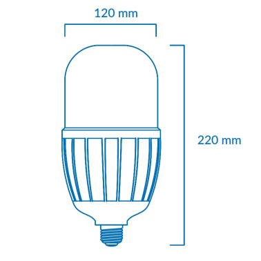 ATMOSS Bombilla LED Gran Formato E27 60W 4200K