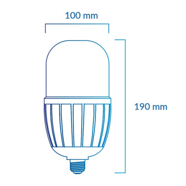 ATMOSS Bombilla LED Gran Formato E27 45W 4200K