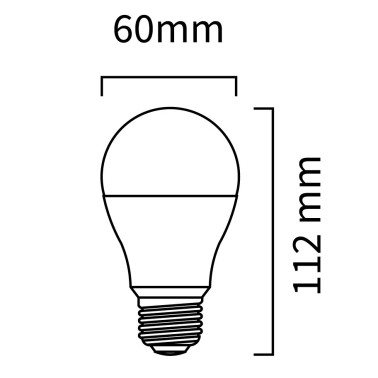 ATMOSS BOMBILLA LED ESTÁNDAR A60 E27 10W 3200K