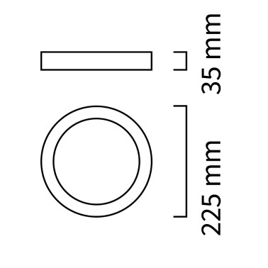 ATMOSS ELYOS Downlight Circular Cromo 25W 5000K