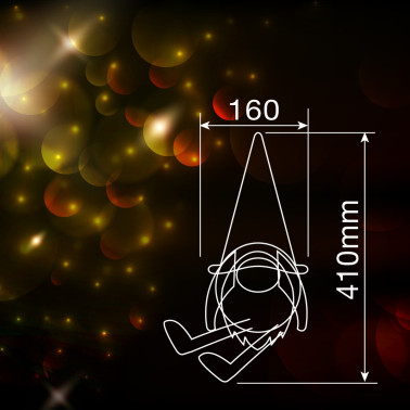 Gnomo LED Piernas Colgantes Dremth 41cm