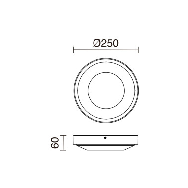 DOPO FLOC 250 Plafón Blanco