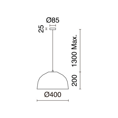 Exo lighting Moln S Suspensión Blanco