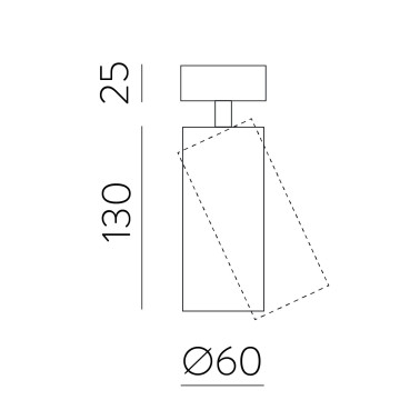 ACB PIPE Foco Orientable Blanco