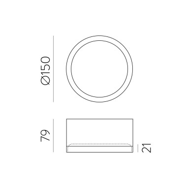 ACB TECH 150 Plafón Negro CCT