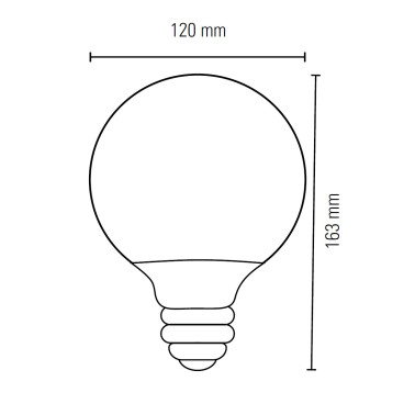 LIGHTED Bombilla Globo E27 15W 3000K