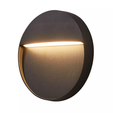 LIGHTED STEP Round Aplique Negro