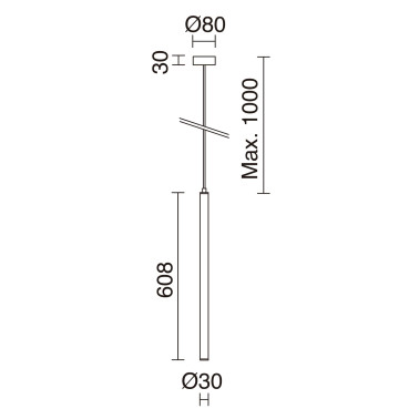 EXO LIGHTING TANIA Micro Colgante Blanco