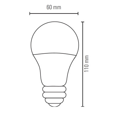 LIGHTED Bombilla Estándar 3 Pasos CCT