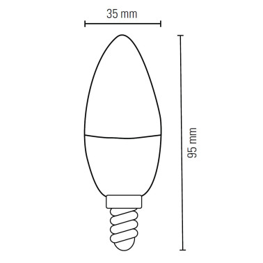 LIGHTED Bombilla Flama de Filamento Regulable