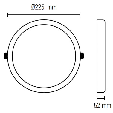 LIGHTED MIRÓ Downlight 20W 6000K