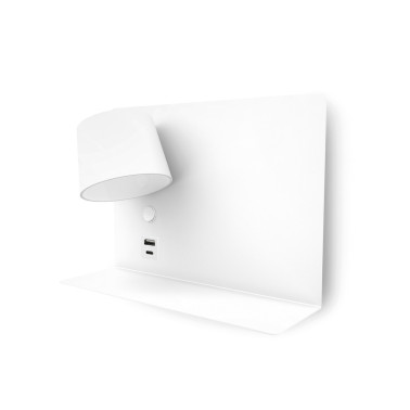 EXO LIGHTING Aplique lector Serene USB Right blanco