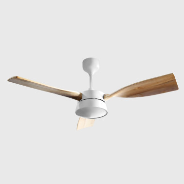 FABRILAMP ESTIO 132CM Ventilador Blanco/Madera