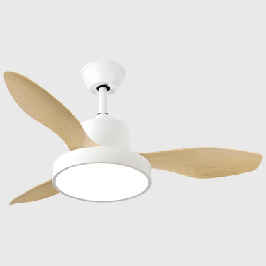 FABRILAMP HAYATE 97CM Ventilador Blanco/Haya