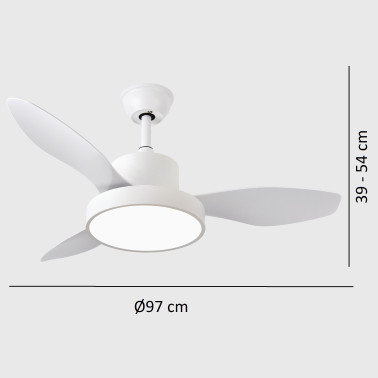 FABRILAMP HAYATE 97CM Ventilador Blanco