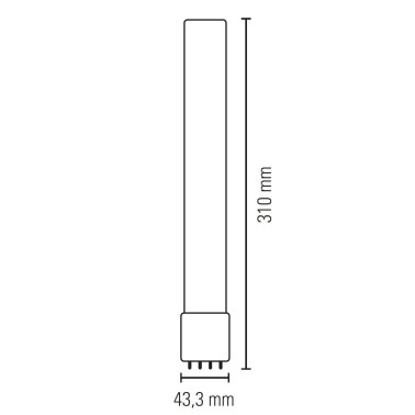 LIGHTED BOMBILLA PL-L 2G11 LED 16W 4000K