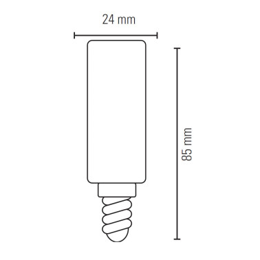 LIGHTED Bombilla Pebetero LED TS25 E14 5000K 4W