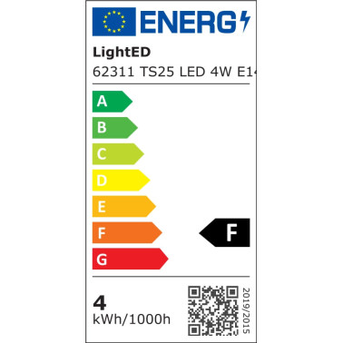 LIGHTED Bombilla Pebetero LED TS25 E14 5000K 4W