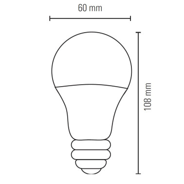 LIGHTED Bombilla Estándar E27 9W 3000K